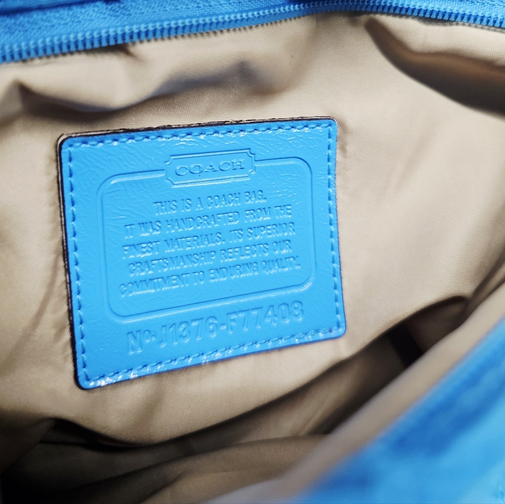 Coach Blue Crossbody Bag - Picture 12 of 15